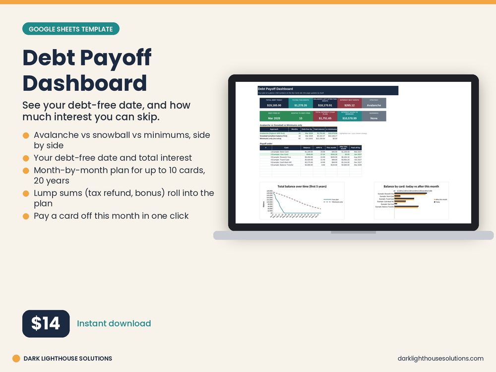 Debt Payoff Dashboard preview